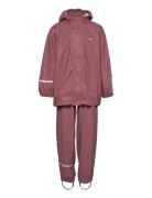 Basic Rainwear Suit -Solid Outerwear Rainwear Rainwear Sets Brown CeLaVi