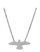 Dove Necklace Accessories Jewellery Necklaces Dainty Necklaces Silver Bud To Rose