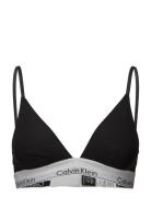 Unlined Triangle Lingerie Bras & Tops Soft Bras Bralette Black Calvin Klein