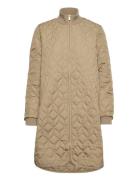 Padded Quilt Coat Quiltet Jakke Beige Ilse Jacobsen