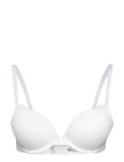 Bra Linnea In Lace - White Lingerie Bras & Tops Push Up Bras White Lindex