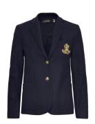 Bullion Jacquard Blazer Blazers Single Breasted Blazers Blue Lauren Ralph Lauren