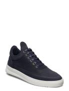 Low Top Ripple Nubuck Low-top Sneakers Blue Filling Pieces