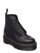 Sinclair Black Milled Nappa Shoes Boots Ankle Boots Laced Boots Black Dr. Martens