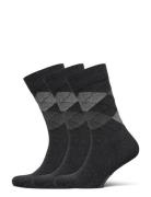 True Ankle Argyle Underwear Socks Regular Socks Black Amanda Christensen