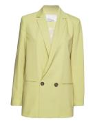 Bydneykb Fashion Blazer Blazers Double Breasted Blazers Yellow Karen By Simonsen