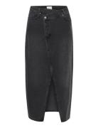 Mwlouis Wrap 123 Skirt Knælang Nederdel Black My Essential Wardrobe