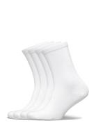 Sock 4 P Solid Lingerie Socks Regular Socks White Lindex