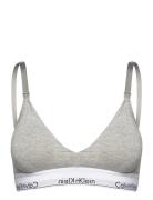 Lght Lined Triangle  Lingerie Bras & Tops Maternity Bras Grey Calvin Klein