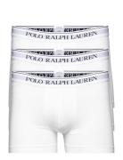 Stretch Cotton Trunk 3-Pack Boxershorts White Polo Ralph Lauren Underwear