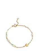 Bracelet, Lucie Accessories Jewellery Bracelets Chain Bracelets Gold Enamel Copenhagen