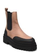 Slfasta New Chelsea Leather Boot B Shoes Chelsea Boots Beige Selected Femme