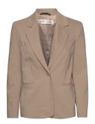 Zellaiw Classic Short Blazer Blazers Single Breasted Blazers Brown InWear