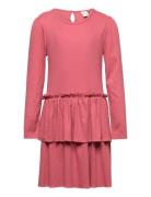 Sabina Dress Dresses & Skirts Dresses Casual Dresses Long-sleeved Casual Dresses Pink Ma-ia Family