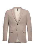 Slhslim-Liam Blz Flex Noos Suits & Blazers Blazers Single Breasted Blazers Beige Selected Homme