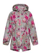 Nkfalfa Jacket Long Floral Fo Outerwear Shell Clothing Shell Jacket Multi/patterned Name It