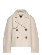 Nlfmata Short Trenchcoat Skaljakke Outdoorjakke Cream LMTD