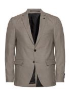 Tyler Xo Blazer Suits & Blazers Blazers Single Breasted Blazers Beige Clean Cut Copenhagen