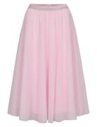 Nuea Skirt Knælang Nederdel Pink Nümph