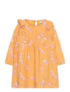 Sgeleanor Cranes Dress Dresses & Skirts Dresses Casual Dresses Long-sleeved Casual Dresses Orange Soft Gallery