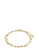 Hallie Organic Shaped Crystal Bracelet Gold-Plated Accessories Jewellery Bracelets Chain Bracelets Gold Pilgrim