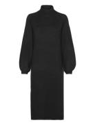 Yasbalis Ls Funnel Knit Dress S. Noos Dresses Knitted Dresses Black YAS