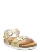 Sl Dolphin Jelly Patent Gold Shoes Summer Shoes Sandals Gold Scholl