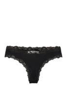 Silk Brasilian W/ Lace Lingerie Panties Brazilian Panties Black Rosemunde