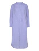 Lauren Shirtdress Chambray Knælang Kjole Blue Moshi Moshi Mind