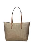 Nylon Medium Keaton Tote Shopper Taske Beige Lauren Ralph Lauren