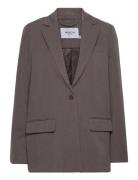 Mschdyanna Blazer Stp Blazers Single Breasted Blazers Brown MSCH Copenhagen