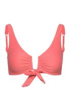 Peachy Croptop Swimwear Bikinis Bikini Tops Triangle Bikinitops Pink Hunkemöller
