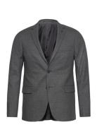 Bowen Xo Blazer Suits & Blazers Blazers Single Breasted Blazers Grey Clean Cut Copenhagen