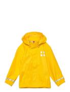 Justice 101 - Rain Jacket Outerwear Rainwear Jackets Yellow LEGO Kidswear