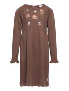 Daisi - Dress Dresses & Skirts Dresses Casual Dresses Long-sleeved Casual Dresses Brown Hust & Claire