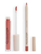 Revolution Lip Contour Kit Coral Babe Lip Liner Makeup Pink Makeup Revolution