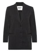 Onllippa-Alya L/S Loose Glit Blazer Tlr Blazers Single Breasted Blazers Black ONLY