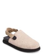 Frank Shoes Mules & Slip-ins Flat Mules Cream Good News