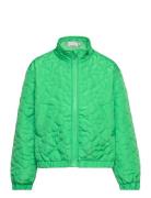 Pkheart Short Quilted Jacket Outerwear Jackets & Coats Quilted Jackets Green Little Pieces