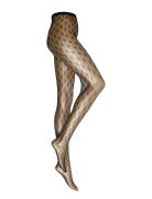 Ti Fishnet Graphic Crochet Lingerie Pantyhose & Leggings Black Hunkemöller