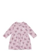 Hmlbloomy Dress L/S Dresses & Skirts Dresses Baby Dresses Long-sleeved Baby Dresses Pink Hummel
