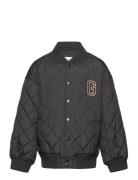 Quilted Gant Varsity Jacket Outerwear Jackets & Coats Quilted Jackets Black GANT