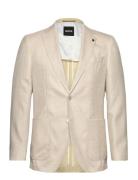 H-Janson-233 Suits & Blazers Blazers Single Breasted Blazers Beige BOSS