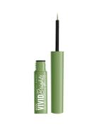 Vivid Brights Liquid Liner - Ghosted Green Eyeliner Makeup Nude NYX Professional Makeup