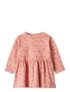 Jersey Dress L/S Sessa Dresses & Skirts Dresses Casual Dresses Long-sleeved Casual Dresses Pink Wheat