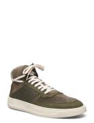 Legacy Mid - Army Mix High-top Sneakers Khaki Green Garment Project