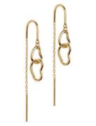 Organic Double Circle Earring Ørestickere Smykker Gold Enamel Copenhagen