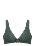 Elmina Bikini Top Swimwear Bikinis Bikini Tops Triangle Bikinitops Green Dorina