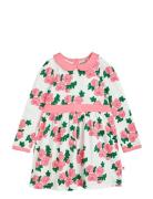 Roses Aop Ls Dress Dresses & Skirts Dresses Casual Dresses Long-sleeved Casual Dresses Pink Mini Rodini