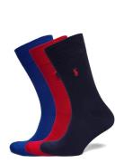 Mercerized Cotton-3Pk Mercerized Cr Underwear Socks Regular Socks Navy Polo Ralph Lauren Underwear